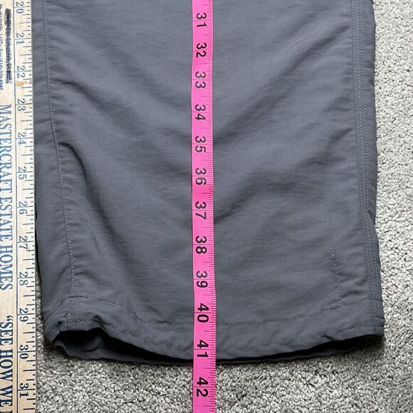 The North Face Mens Grey Nylon Hiking Trail Pants Sz 40 Pockets Drawstring Ankle - Picture 13 of 13